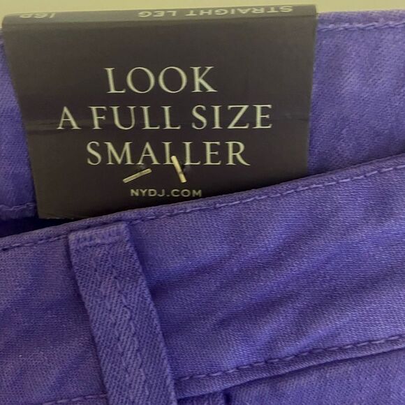 NYDJ - Purple Lift Tuck Technology Straight Leg Jeans - size 16P / 33P NWT - Picture 4 of 8